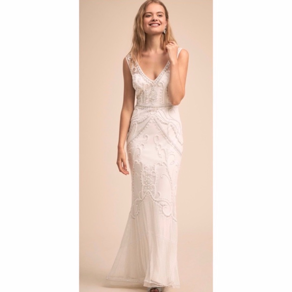 BHLDN Beaded Sorrento Wedding Dress - Picture 3 of 15